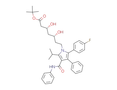 (3R,5R)-7-[2-(4-fluorophenyl)-5-isopropyl-3-phenyl-4-phenylcarbamoylpyrrol-1-yl]-3,5-dihydroxyheptanoic acid t-butyl ester