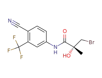 (2R)-3-bromo-N-[4-cyano-3-(trifluoromethyl)phenyl]-2-hydroxy-2-methylpropanamide