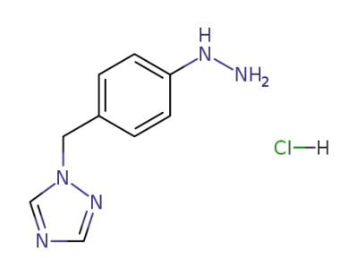 (4-[1,2,4]triazol-1-ylmethylphenyl)hydrazine hydrochloride